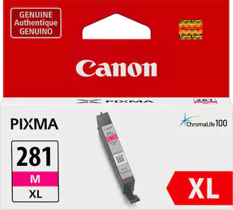 Front. Canon - CLI-281 XL High-Yield Ink Cartridge - Magenta.