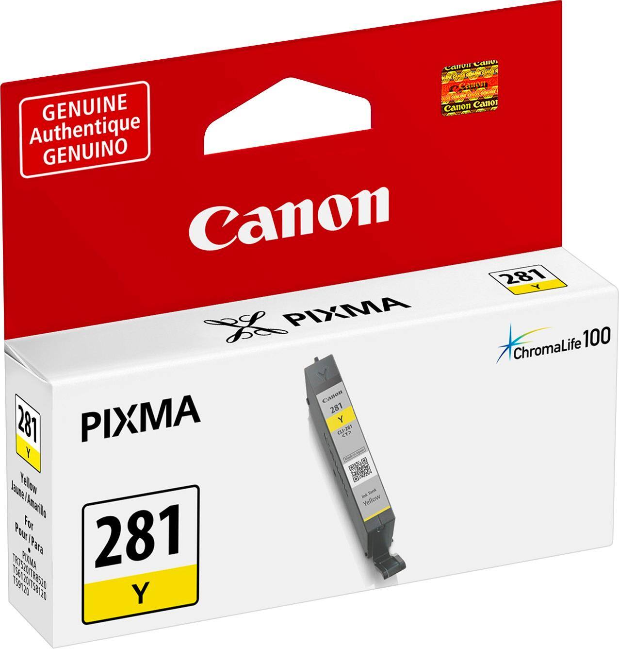 Alt View 11. Canon - CLI-281 Standard Capacity - Yellow Ink Cartridge - Yellow.