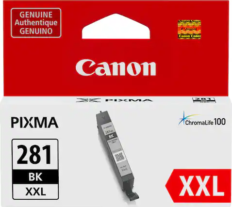 Front. Canon - CLI-281 XXL High-Yield - Black Ink Cartridge - Black.