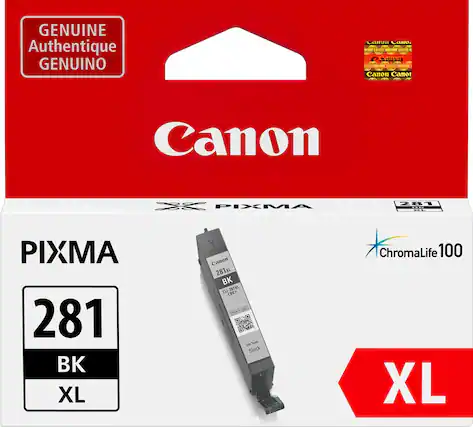 Front. Canon - CLI-281 XL High-Yield Ink Cartridge - Black.