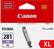 Front. Canon - CLI-281 XL High-Yield Ink Cartridge - Photo Blue.
