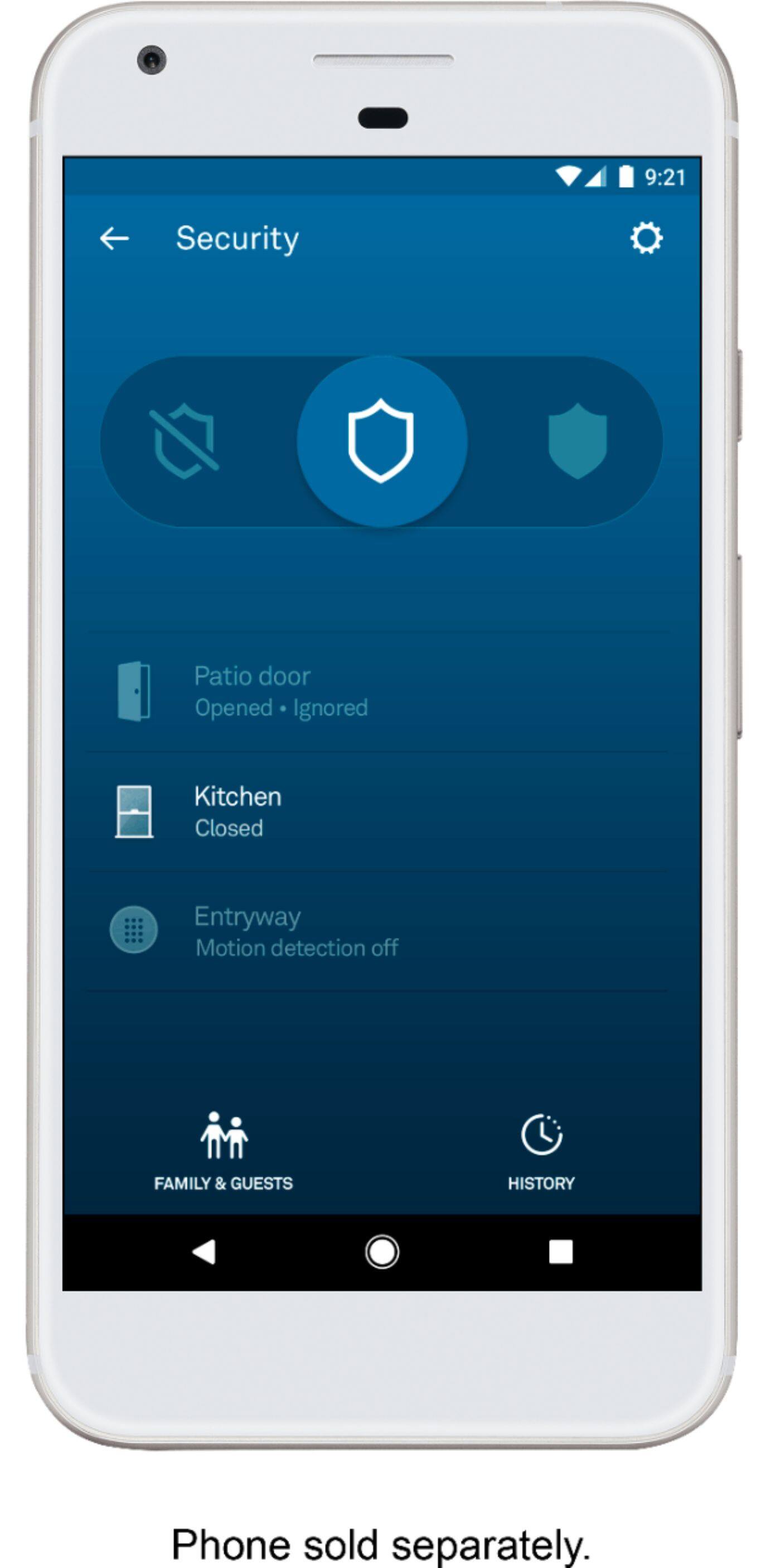 Alt View 14. Google - Nest Secure Alarm System - White.