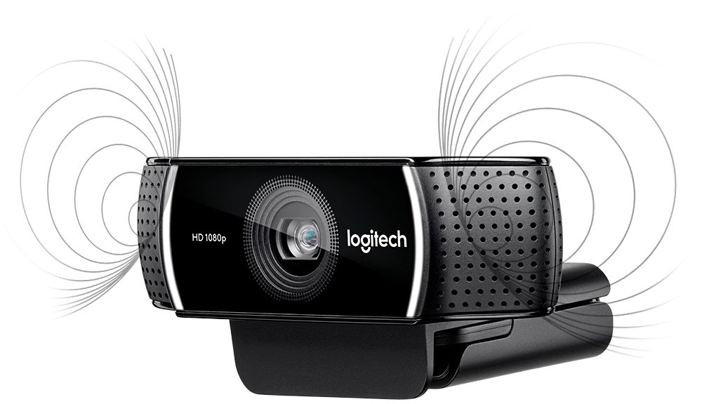 Black 1080 P Logitech C922 Pro Stream Webcam With Tripod, Up To