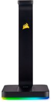 CORSAIR - Gaming ST100 RGB Premium Headset Stand - Black - Front_Zoom