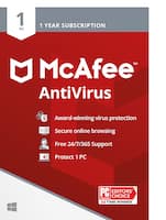 McAfee AntiVirus (1 Device) (1-Year Subscription) - Windows - Front_Zoom
