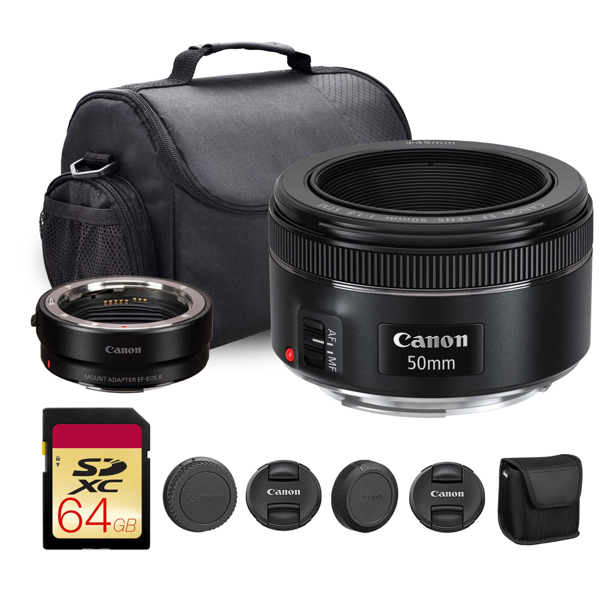 Canon - EF 50mm f/1.8 STM Lens | Prime with Bright f/1.8 Aperture & Smooth STM AF + More - Black