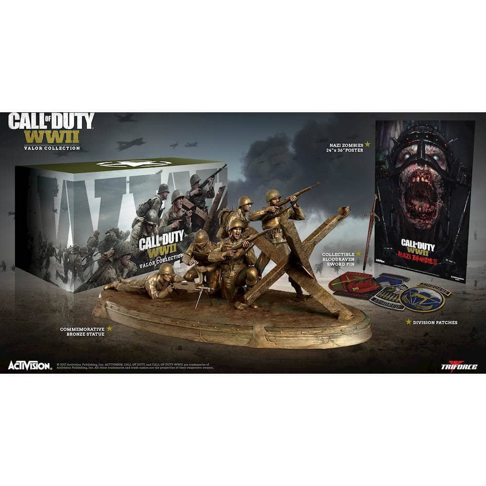 Call of Duty WWII Zombies Mode Figurine Figure GameStop Pre-Order Promo 4 in