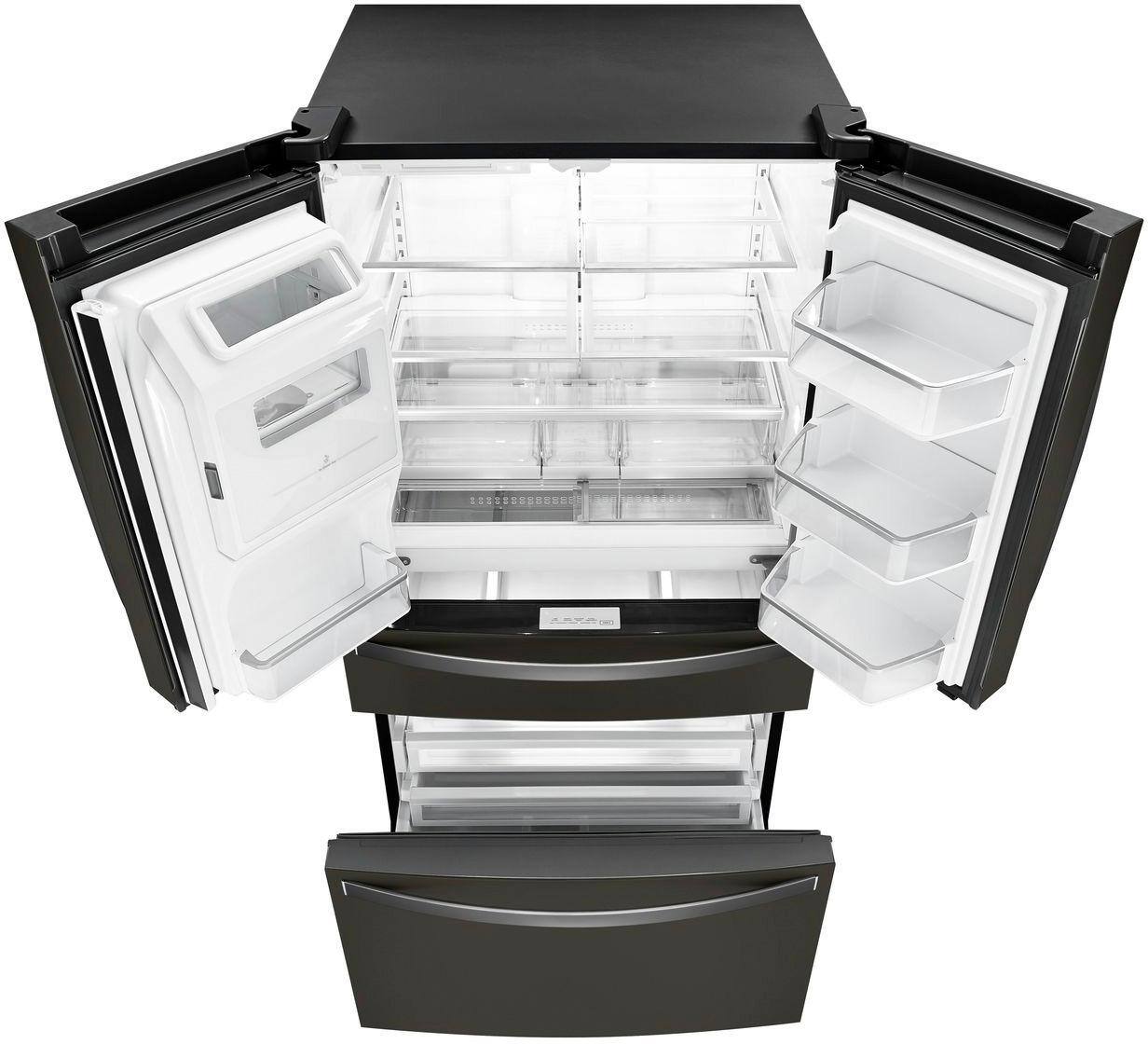 Alt View 11. Whirlpool - 26.2 Cu. Ft. 4-Door French Door Refrigerator - Black Stainless Steel.