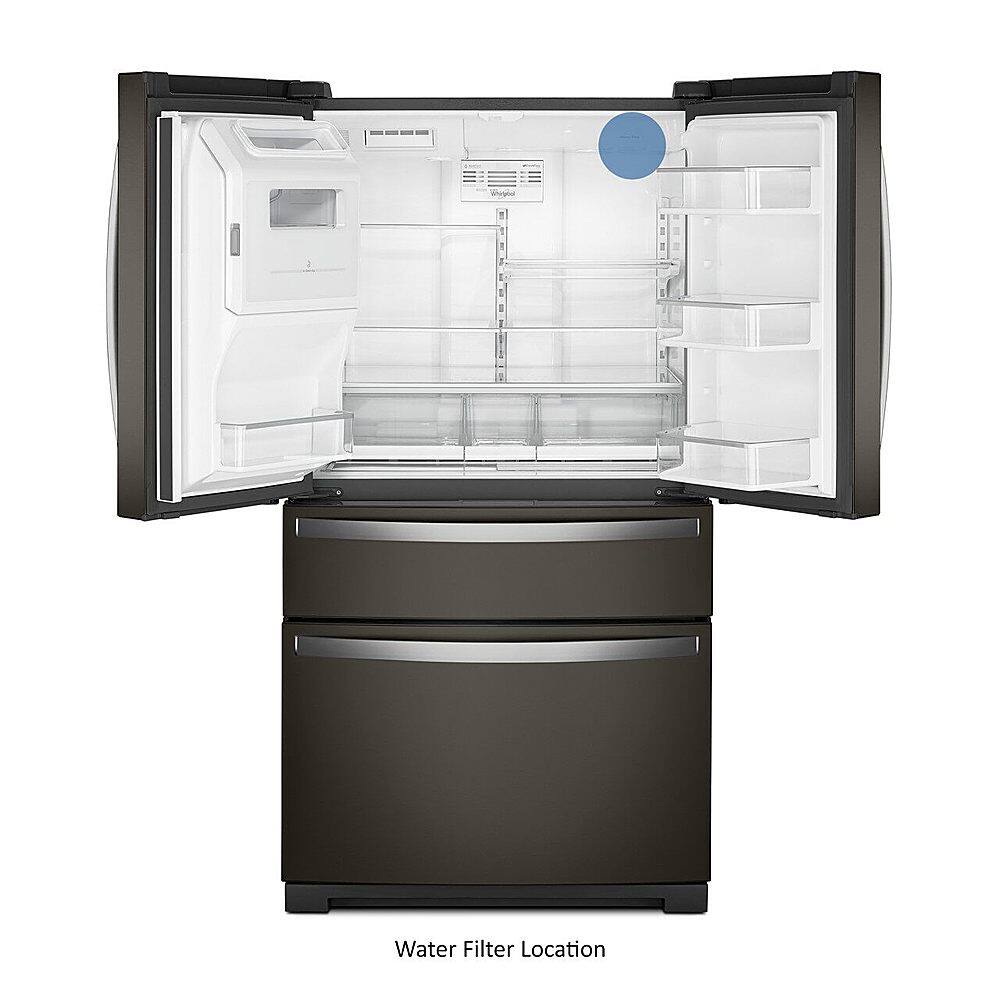 Alt View 17. Whirlpool - 26.2 Cu. Ft. 4-Door French Door Refrigerator - Black Stainless Steel.