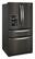 Left. Whirlpool - 26.2 Cu. Ft. 4-Door French Door Refrigerator - Black Stainless Steel.