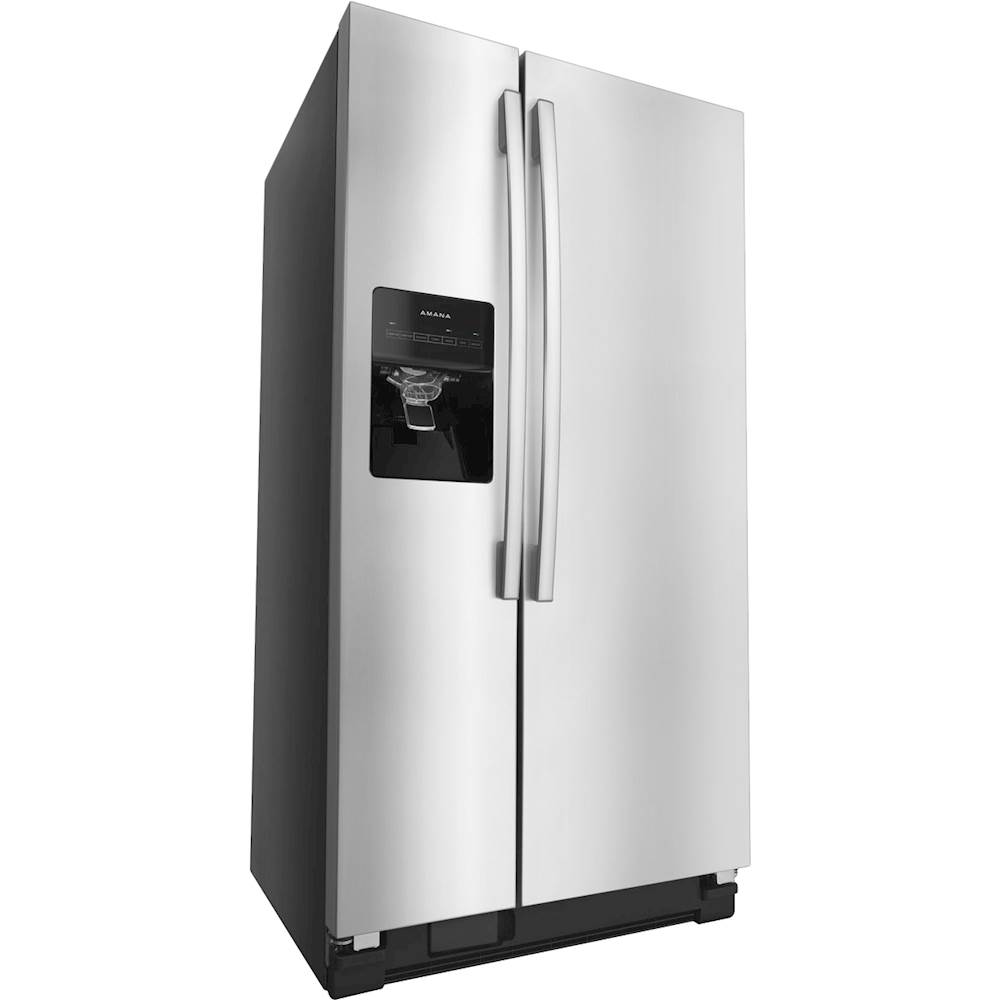 Best Buy: Amana 21 Cu. Ft. Side-by-Side Refrigerator Stainless steel ...
