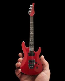 Joe Satriani - Axe Heaven Joe Satriani Signature Candy Apple Red Mini Guitar Replica Collectible - Collectibles - Multicolor