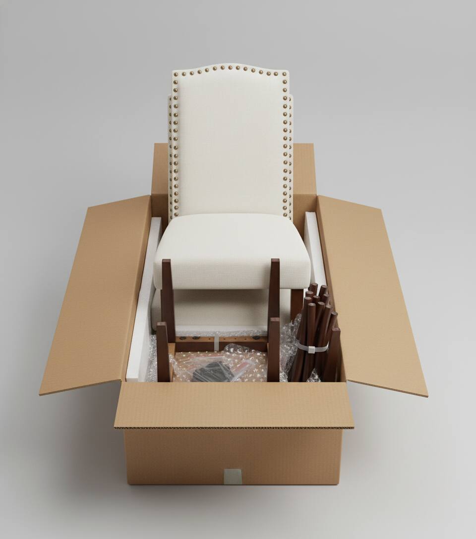 Alt View 1. AOITUN - Dining Chairs Set of 2 Upholstered Fabric for Daily Use - Perfect Addition to Any Dining Room, Living Room, or Kitchen - Beige.