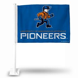 Rico Industries - Wisconsin Platteville Pioneers 11X14 Window Mount 2-Sided Car Flag - Multi