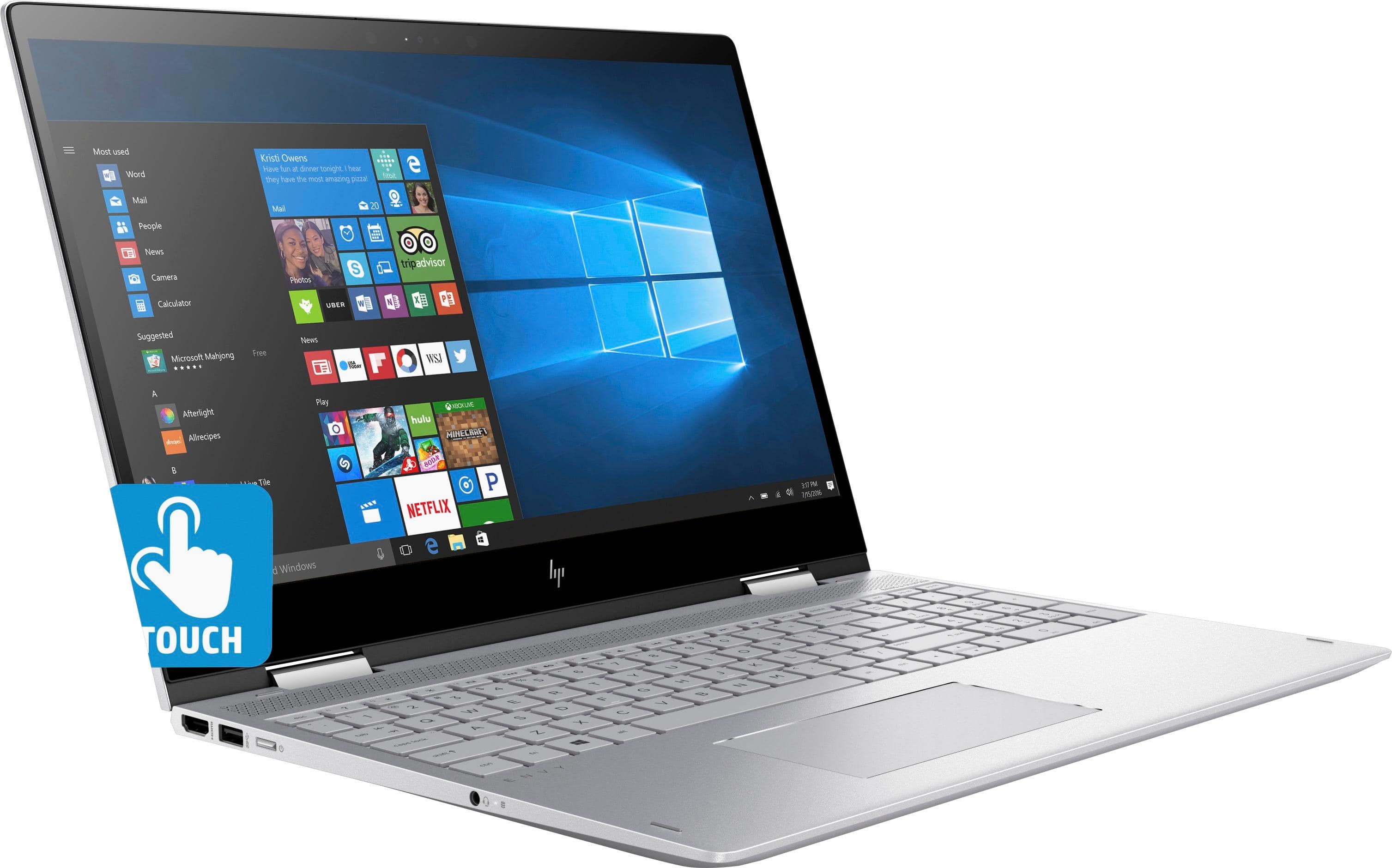 Angle. HP - ENVY x360 2-in-1 15.6" Touch-Screen Laptop - Intel Core i7 - 16GB Memory - 1TB Hard Drive.