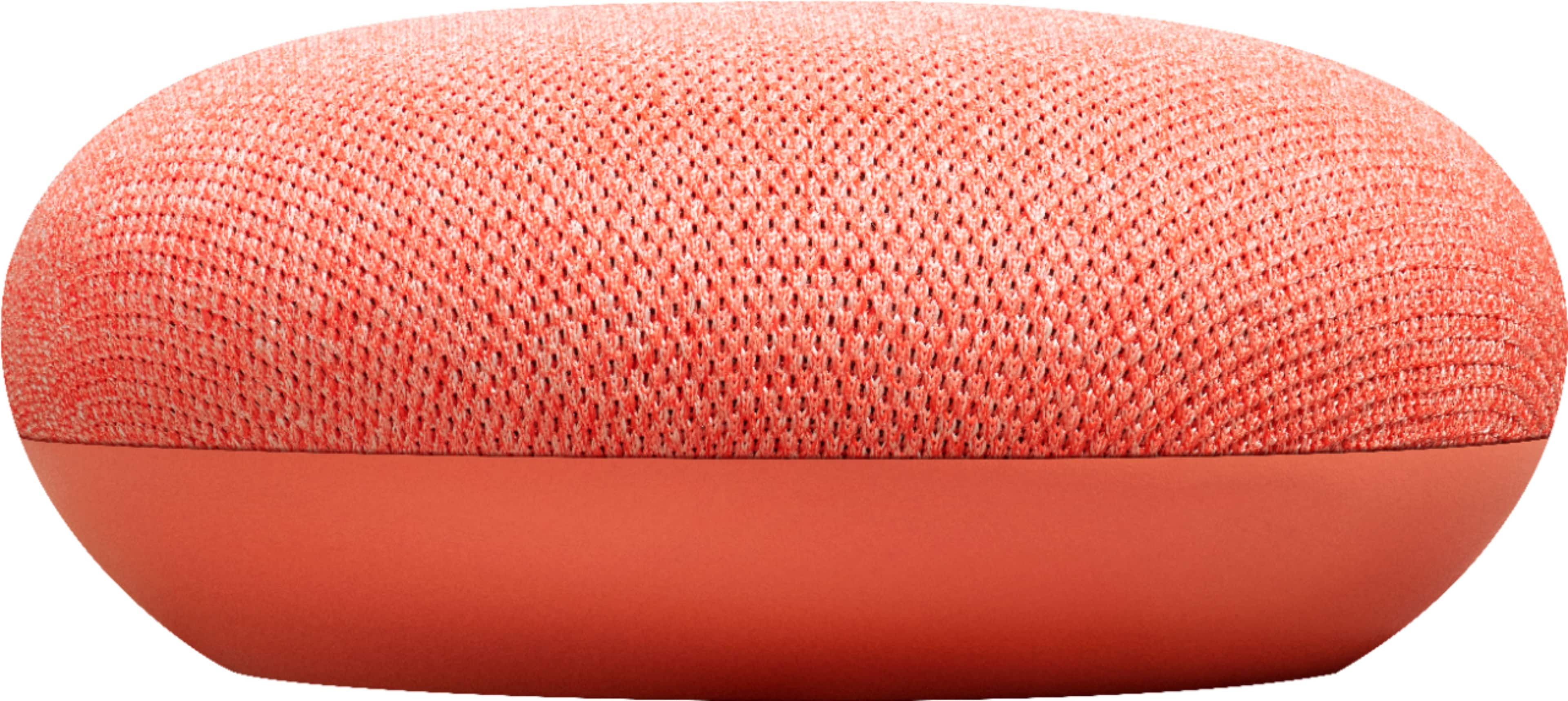 Front. Google - Home Mini (1st Generation) - Smart Speaker with Google Assistant - Coral.