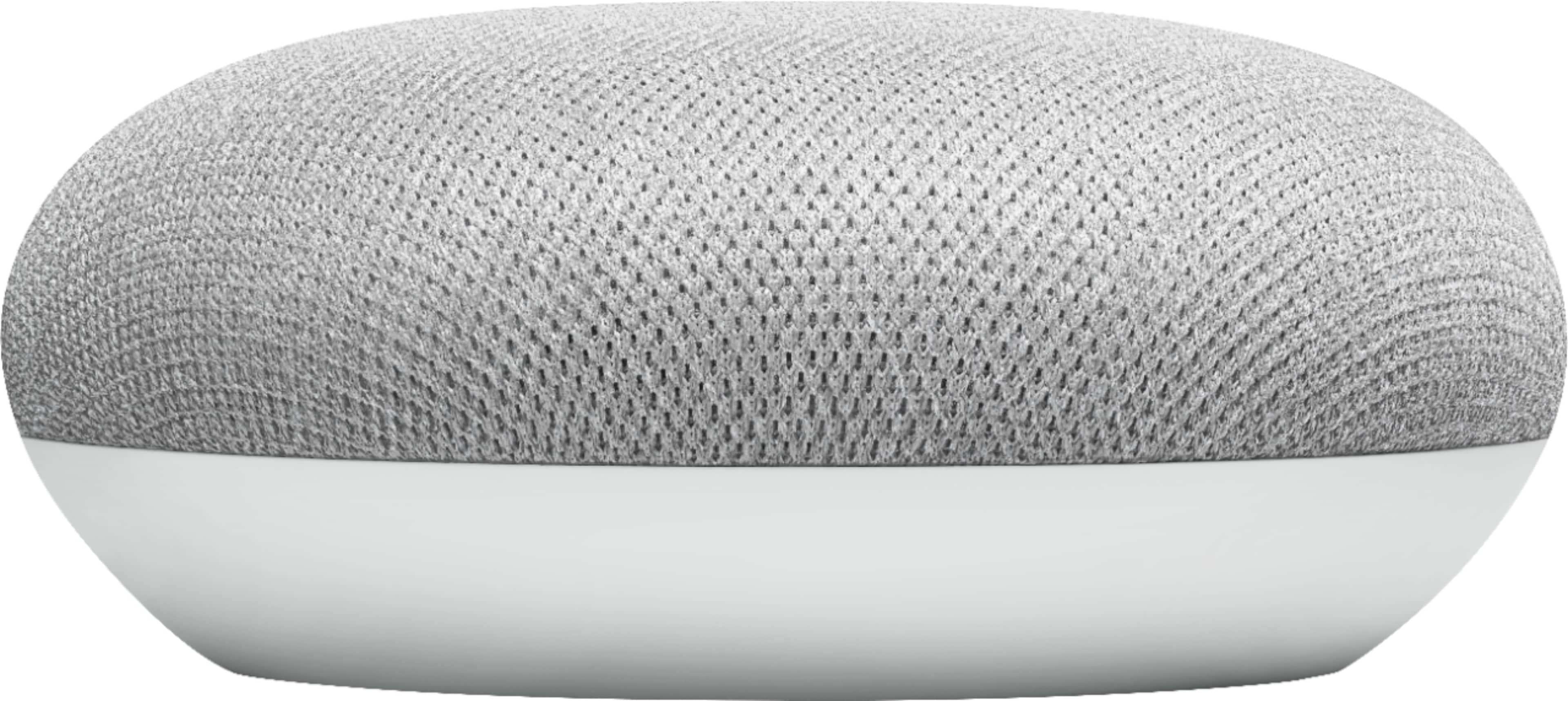 Front. Google - Home Mini (1st Generation) - Smart Speaker with Google Assistant - Chalk.
