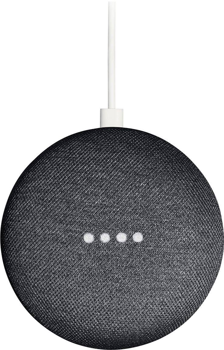 Alt View 11. Google - Home Mini (1st Generation) - Smart Speaker with Google Assistant - Charcoal.