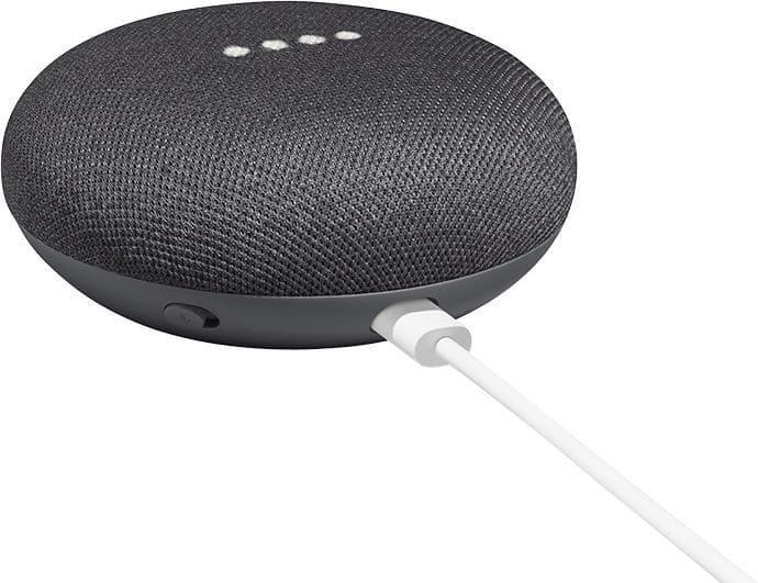Alt View 15. Google - Home Mini (1st Generation) - Smart Speaker with Google Assistant - Charcoal.