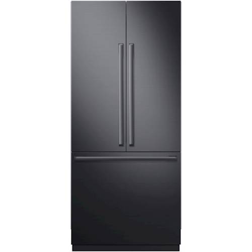 Door Panels and Accessory Kit for Samsung 36" Fingerprint Resistant Built-In Chef Collection Refrigerators - Matte Black Stainless Steel