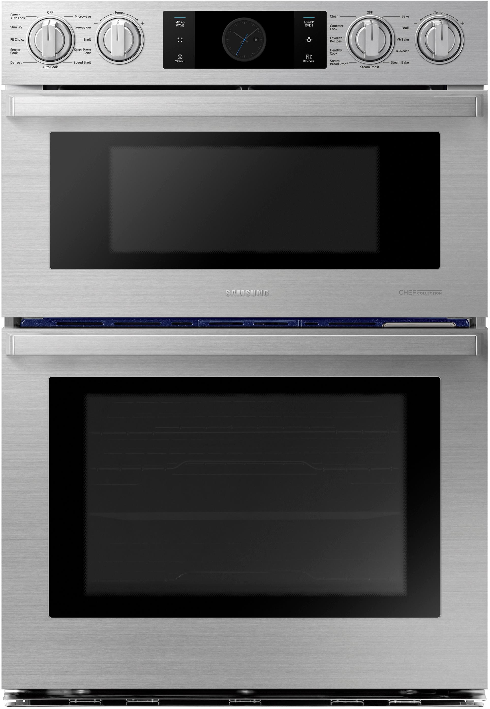 uitvoeren Melancholie achterstalligheid Samsung 30" Chef Collection Microwave Combination Oven with Flex Duo™  Stainless steel NQ70M9770DS - Best Buy