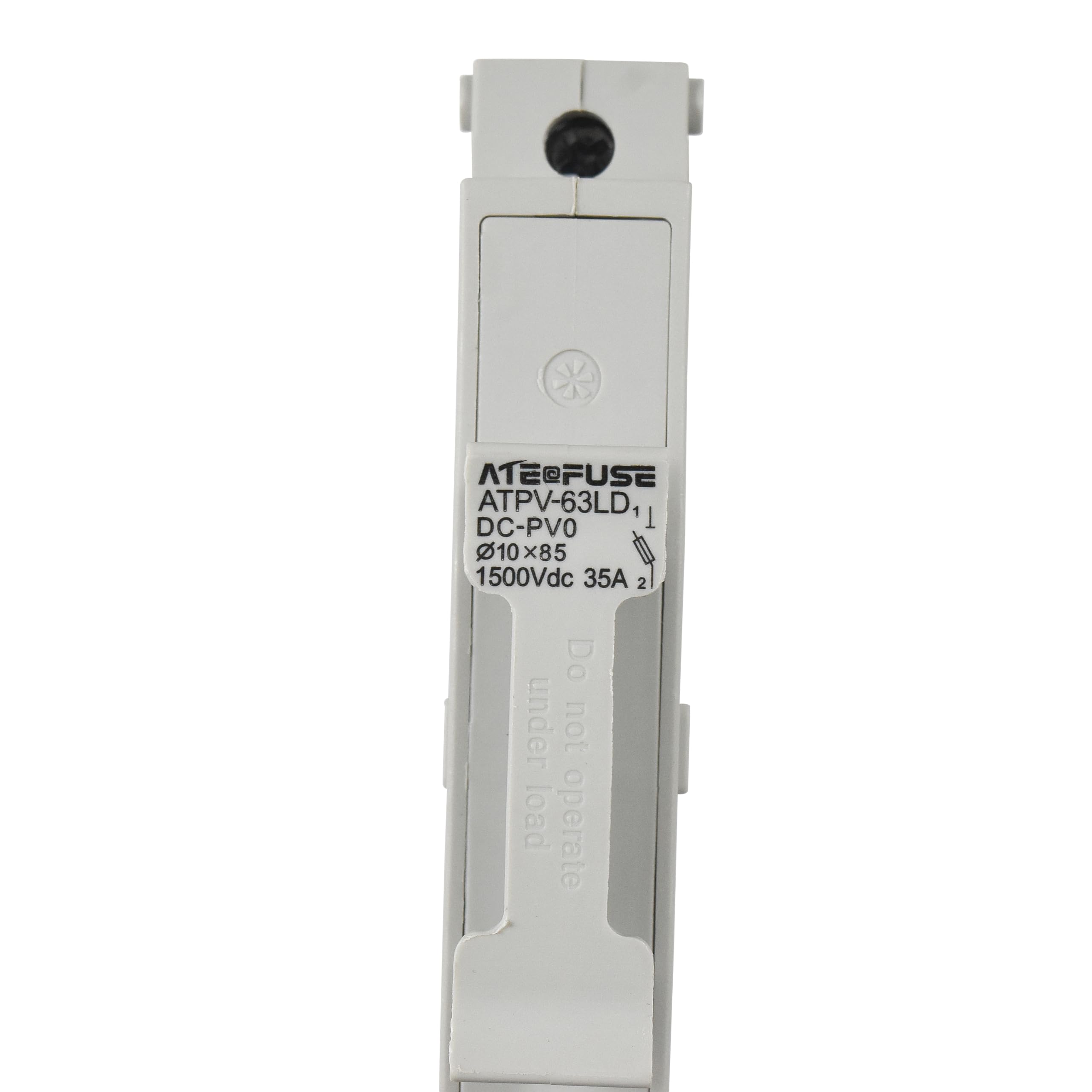 ATEFUSE  
ATPV-63LD  
DC-PVO  
10 x 85  
1500Vdc 35A  
Do not operate under load