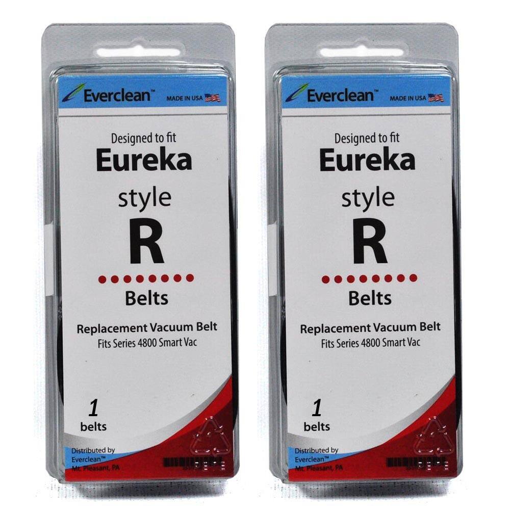 Everclean MADE IN USA  
Designed to fit Eureka style R Belts  
Replacement Vacuum Belt  
Fits Series 4800 Smart Vac  
1 belts  
Distributed by Everclean Mt Pleasant, PA
