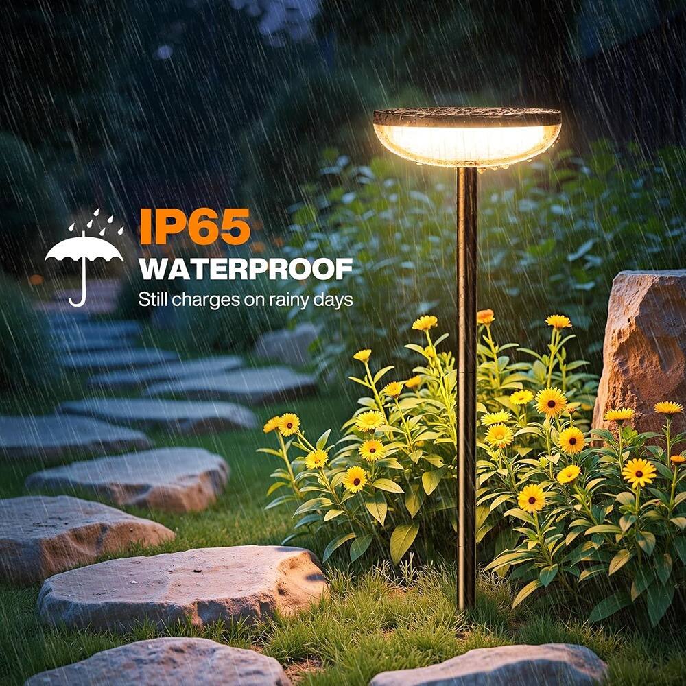 IP65 WATERPROOF  
Still charges on rainy days