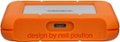 Alt View Zoom 11. LaCie - Rugged 2TB External USB-C, USB 3.1 Gen 1 Portable Hard Drive - Orange/Silver.