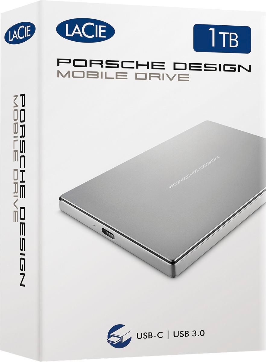 LaCie Porsche Design Mobile Drive 1TB External USB 3.1 Gen