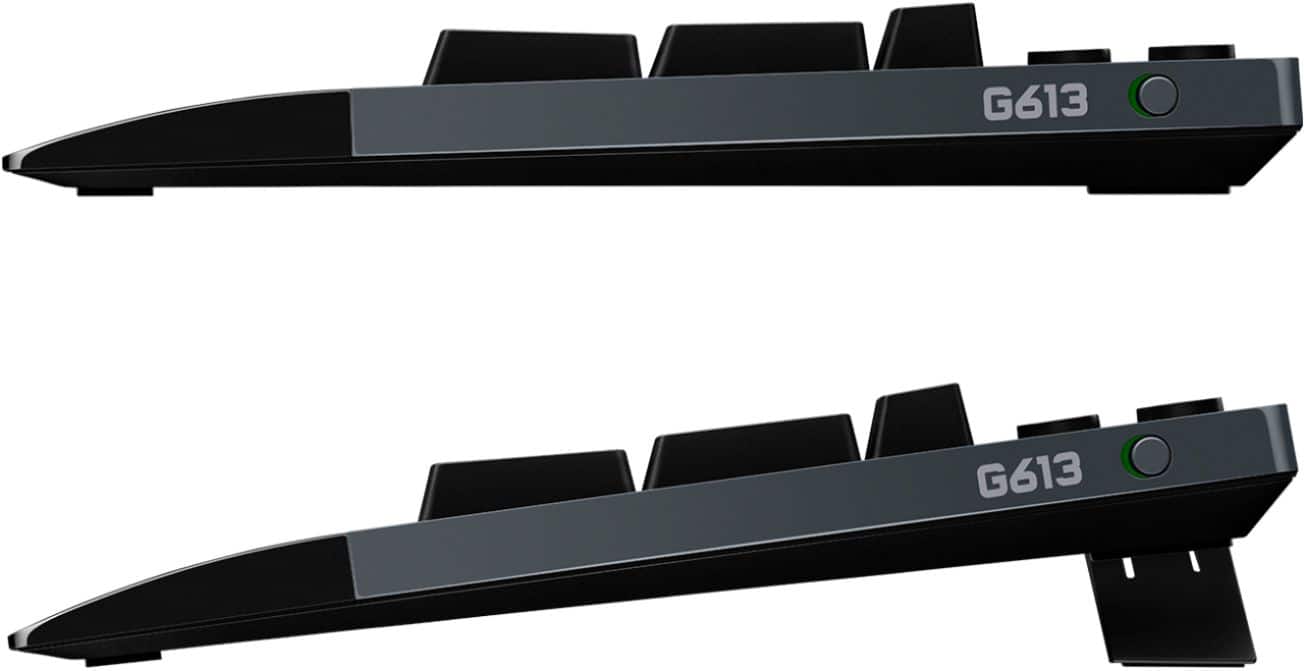 The text on the image reads "G613 G613," which indicates that there are two instances of the same keyboard.
