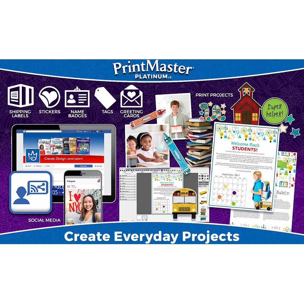 Best Buy: Encore PrintMaster Platinum v8 Mac OS, Windows 43810