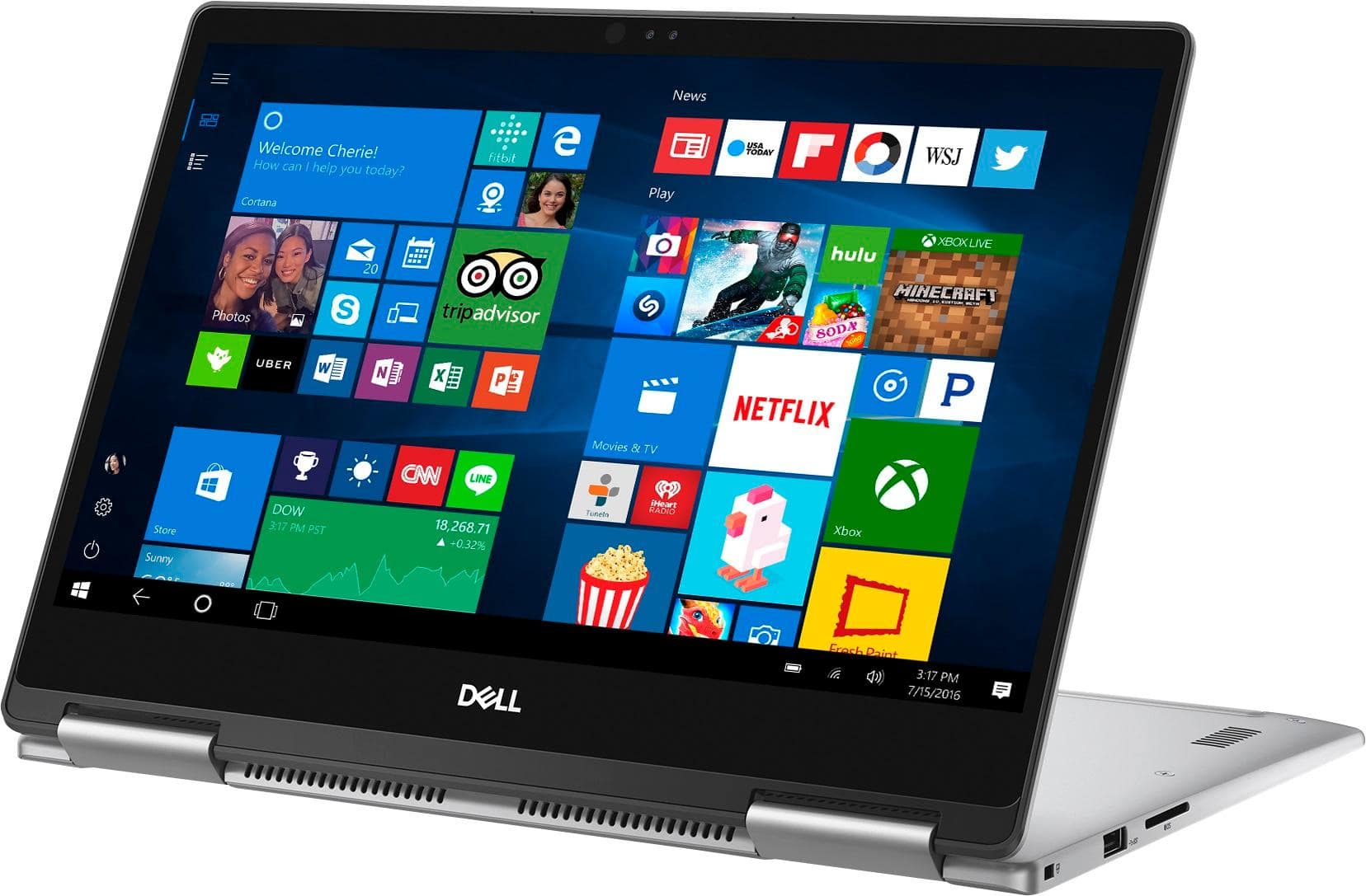 Alt View 3. Dell - Inspiron 2-in-1 13.3" Touch-Screen Laptop - Intel Core i5 - 8GB Memory - 256GB Solid State Drive.