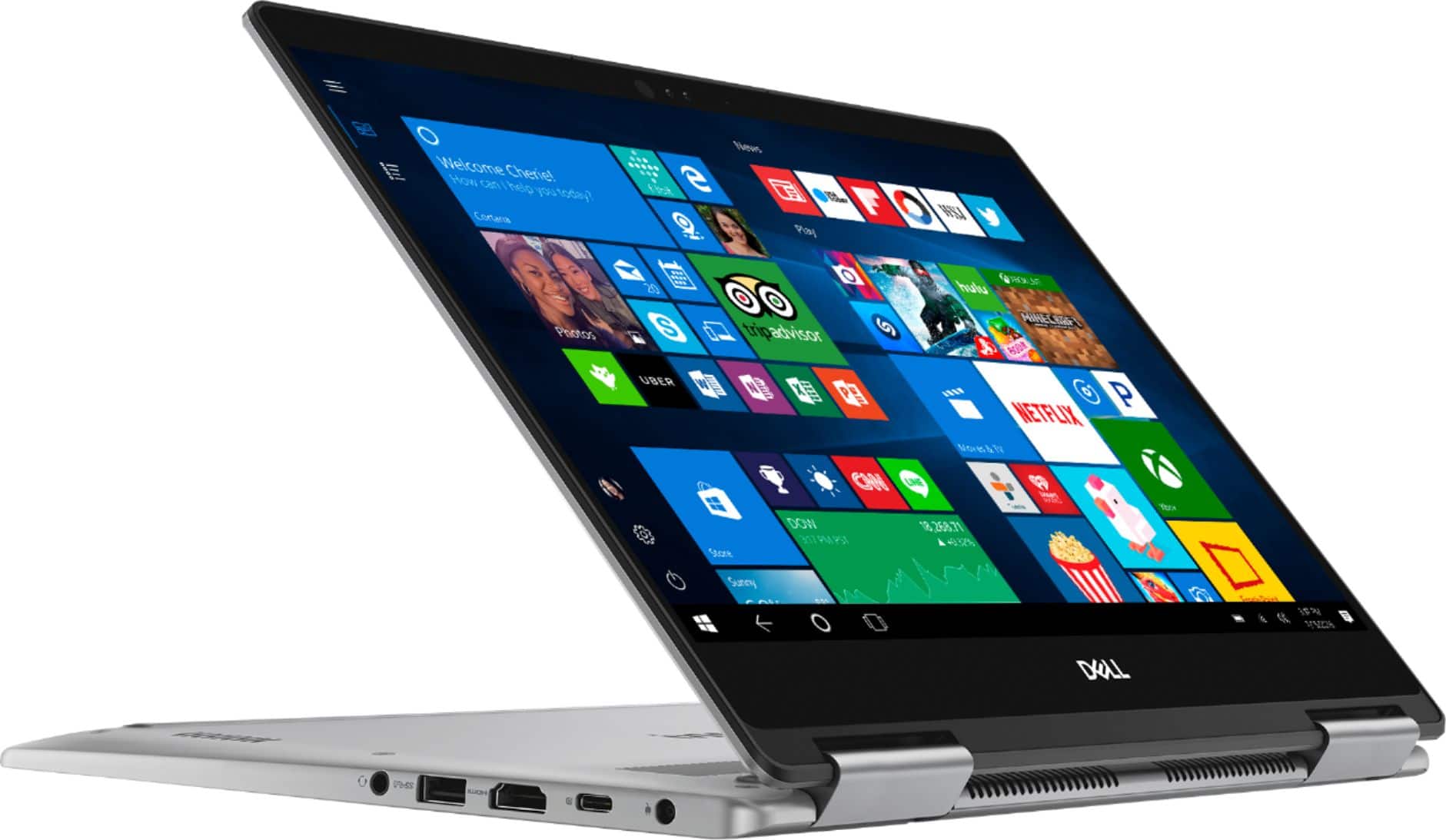Alt View 11. Dell - Inspiron 2-in-1 13.3" Touch-Screen Laptop - Intel Core i7 - 16GB Memory - 256GB Solid State Drive - Era Gray.