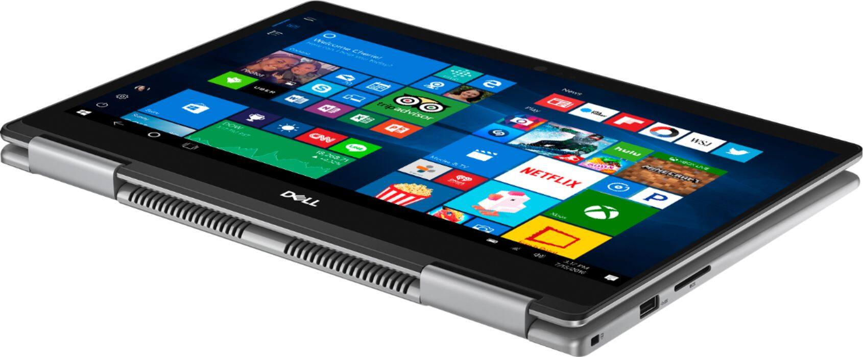 Alt View 18. Dell - Inspiron 2-in-1 13.3" Touch-Screen Laptop - Intel Core i7 - 16GB Memory - 256GB Solid State Drive - Era Gray.