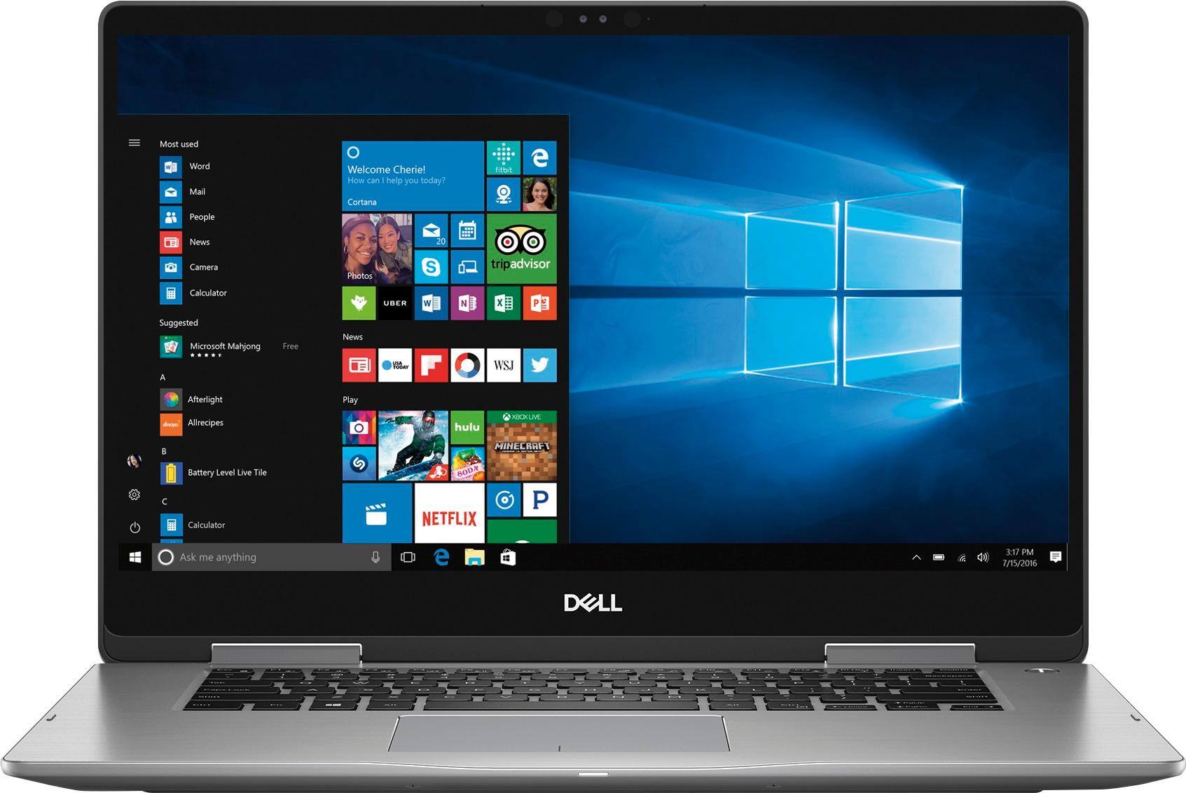 Front. Dell - Inspiron 2-in-1 15.6" Touch-Screen Laptop - Intel Core i5 - 8GB Memory - 2TB Hard Drive.