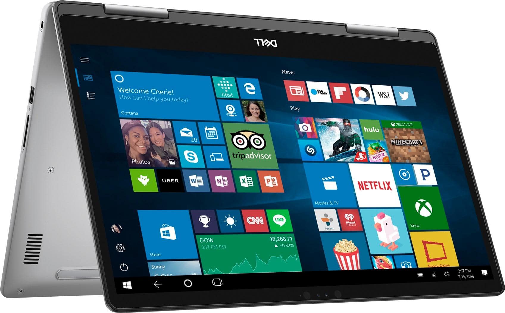 Alt View 19. Dell - Inspiron 2-in-1 15.6" Touch-Screen Laptop - Intel Core i5 - 8GB Memory - 2TB Hard Drive.