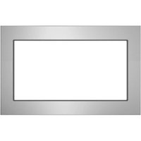 GE - 27" Built-In Microwave Trim Kit - Stainless steel - Front_Zoom