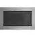 Alt View 11. GE - 27" Built-In Microwave Trim Kit - Stainless steel.