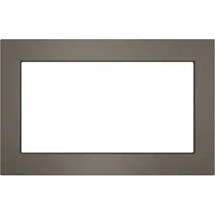 Front. GE - 30" Trim Kit for GE Profile Series PEB7227SLSS Microwave - Slate.