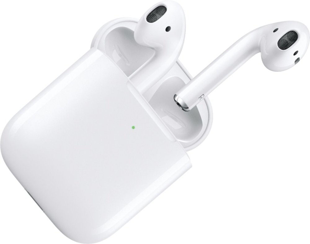 Apple Airpods with Wireless Charging Case White MRXJ2AM/A - Best Buy