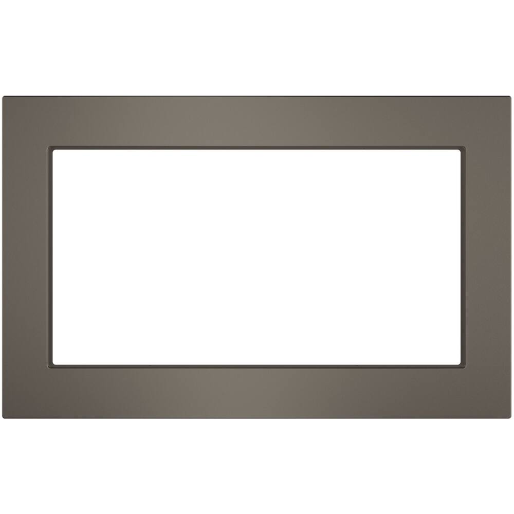 GE - 30" Trim Kit for Profile PEB7227BLTS Microwave - Black Stainless Steel