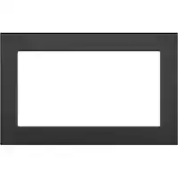 30" Trim Kit for GE Profile Series PEB7227DLBB Microwave - Black - Front_Zoom