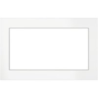 GE - Deluxe 26.9" Trim Kit - White on white - Front_Zoom