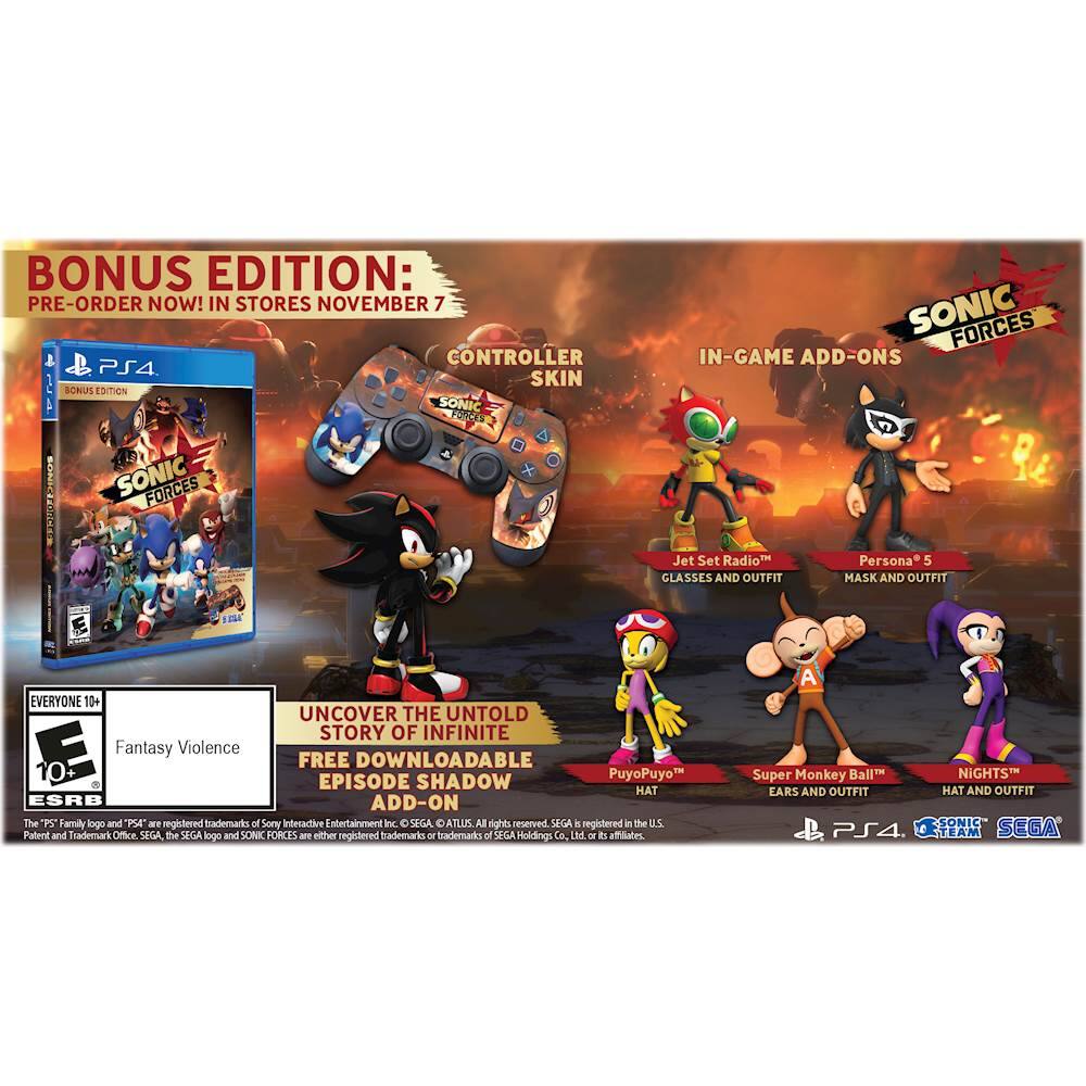  Sonic Forces: Standard Edition - Playstation 4 : Sega