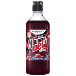 SodaStream - Mountain Dew Code Zero Sugar Cherry Soda Mix 440 ml 1 pk - Red