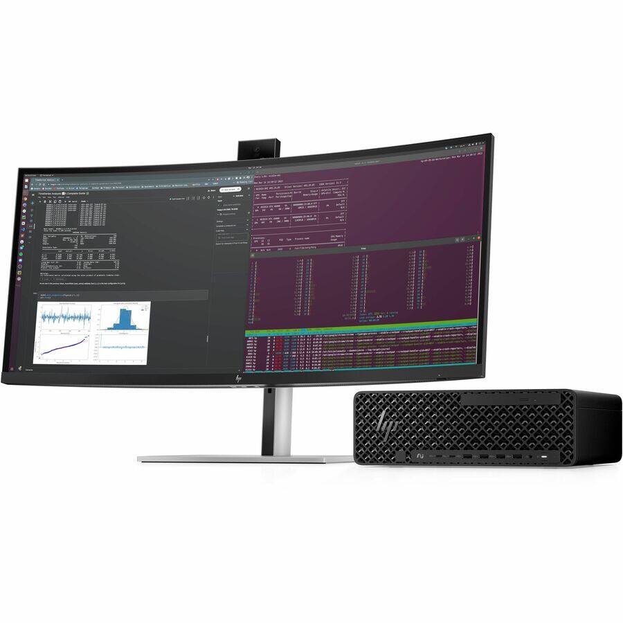 Alt View 8. HP - HP Z2 G1i Workstation - Intel Core Ultra 7 265K - 32 GB - 1 TB SSD - Small Form Factor - Black - Intel W880 Chip - Black.