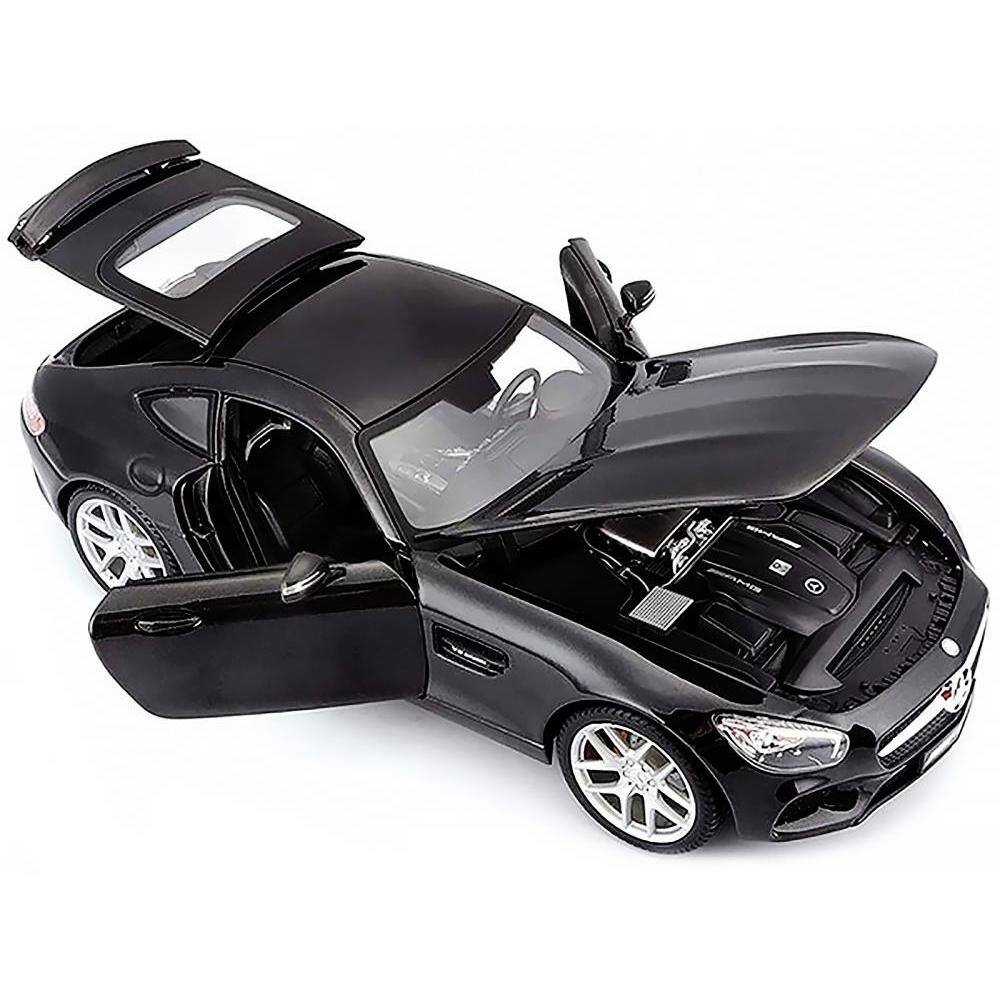 Left. Maisto - Mercedes Benz AMG GT Black Metallic "Special Edition" 1/18 Diecast Model Car by Maisto - Black Metallic.