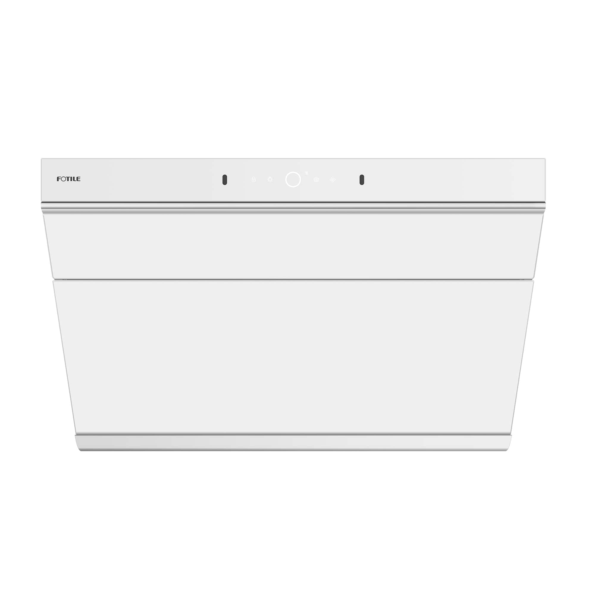 Front. FOTILE - FOTILE 30" 1100CFM Under Cabinet|Wall Mount Range Hood in White Tempered Glass - White.