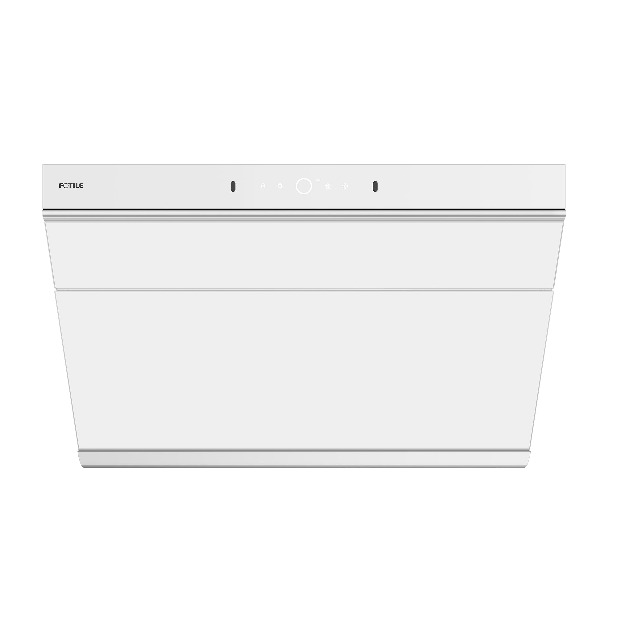 Front. FOTILE - FOTILE 30" 1100CFM Under Cabinet|Wall Mount Range Hood in White Tempered Glass - White.
